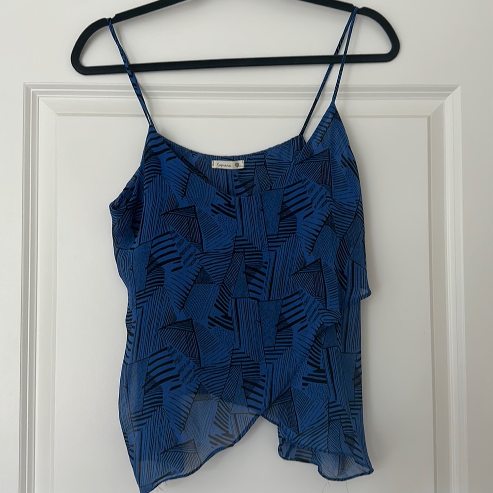 Blue crop top